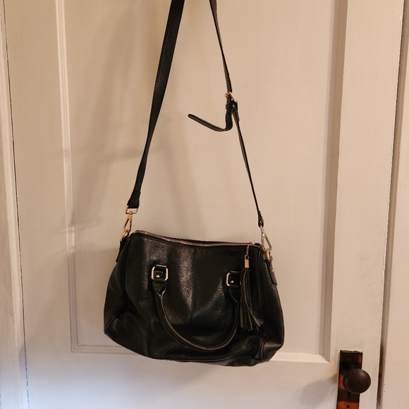 Erica Anenberg Blackpebbled Leather Purse Handbag - Picture 2 of 7